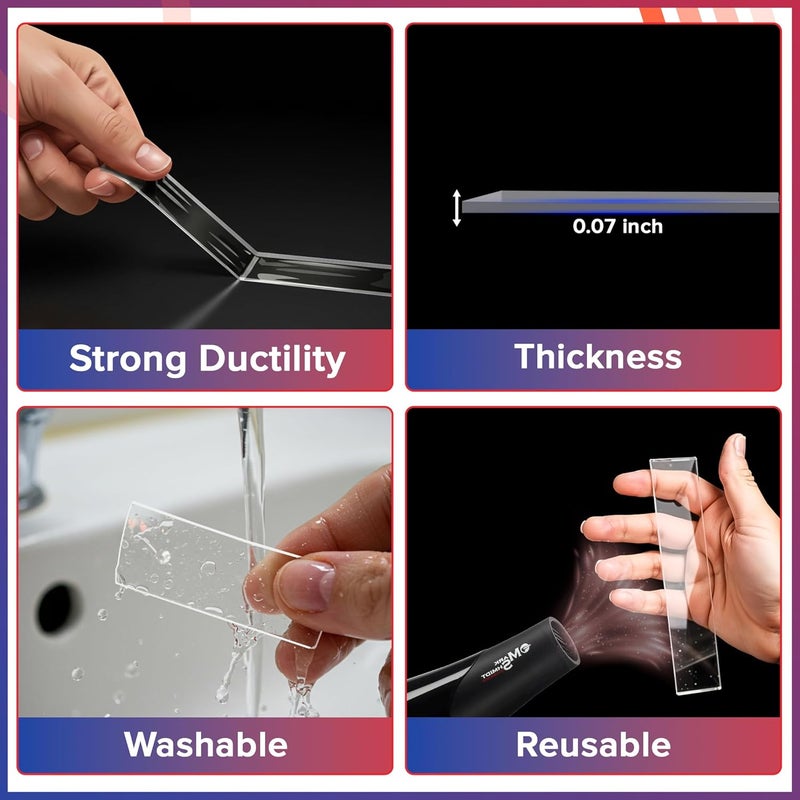 DMAASA Double Sided Tape Heavy Duty Nano Tape for Strong Adhesion & Picture Hanging, 1.18" x 198" Long Clear Mounting Tape Adhesive Tape for Reliable, Mess-Free Application (16.5 Feet) - Image 5